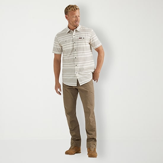 Wrangler Breeze Mens Short Sleeve Regular Fit Button-Down Shirt