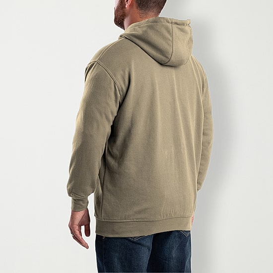 Berne Mens Long Sleeve Zipper Hoodie