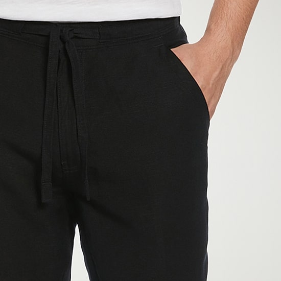 Cubavera 30" Inseam Linen Mens Regular Fit Drawstring Pant