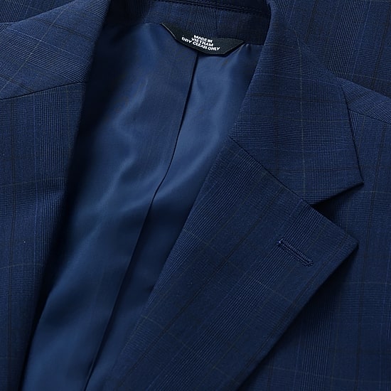 Haggar JMH Prince Of Wales Mens Stretch Fabric Classic Fit Plaid Suit Jacket