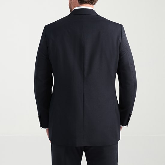 Haggar JMH Tailored Wool Windowpane Mens Stretch Fabric Modern Fit Suit Jacket