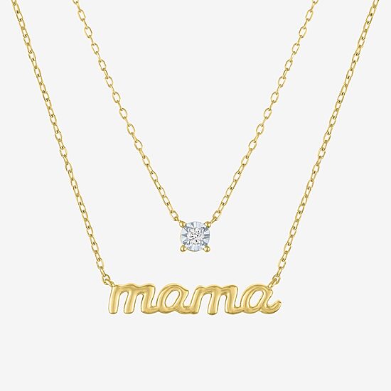 Yes Please! (G-H / Si2-I1) Womens Diamond Accent Lab Grown White Diamond Accent 2-pc. Pendant Necklace Set