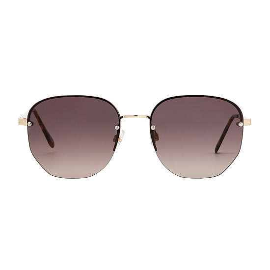 A.N.A Metal Round Womens UV Protection Aviator Sunglasses