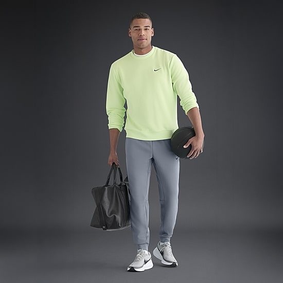 Nike Mens Cuffed Mid Rise Regular Fit Fleece Active Jogger Pant