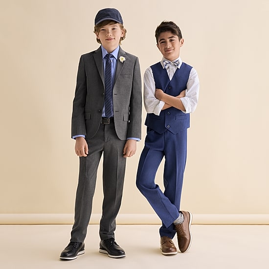 Stafford Cooper Little & Big Kid Boys Cap Closed Toe Oxford Shoes