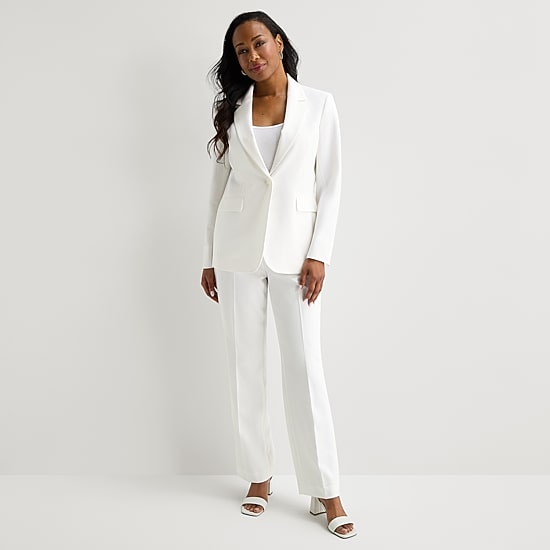 Black Label by Evan-Picone Womens Classic Fit Suit Jacket