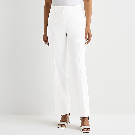 Black Label by Evan-Picone Trouser Womens Classic Fit Wide Leg Suit Pant