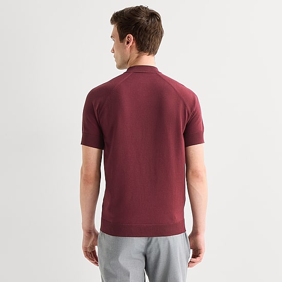 J. Ferrar Mens Mock Neck Short Sleeve Pullover Sweater