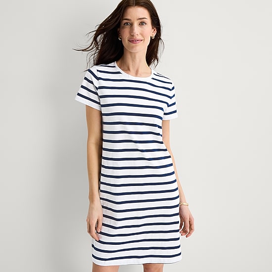 St. John's Bay Womens Short Sleeve T-Shirt Dress