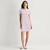 St. John's Bay Womens Short Sleeve T-Shirt Dress