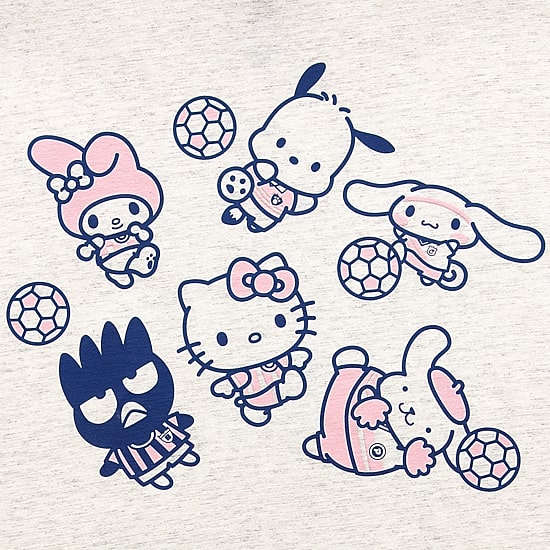 Hello Kitty And Friends Soccer Boyfriend Tee Womens Juniors Crew Neck Short Sleeve Regular Fit Hello Kitty Graphic T-Shirt