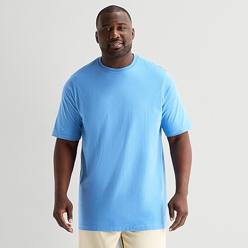 Xersion Mens Round Neck Short Sleeve Big and Tall T-Shirt, 2x-large, Blue