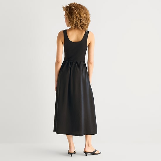 A.N.A Womens U Neck Sleeveless Maxi Dress