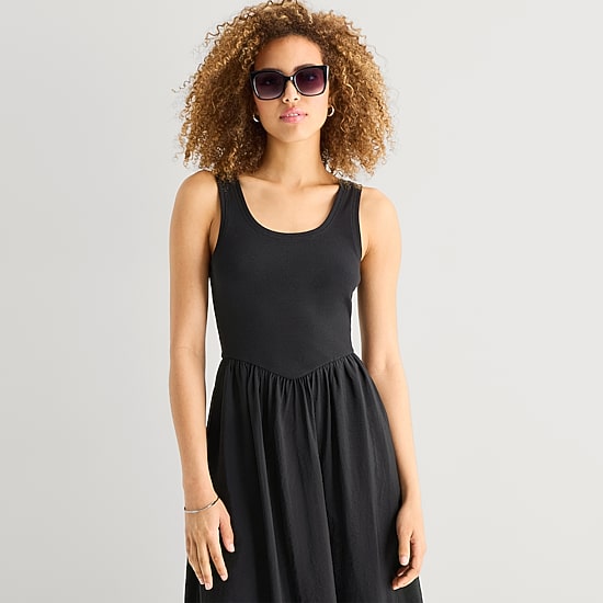 A.N.A Womens U Neck Sleeveless Maxi Dress