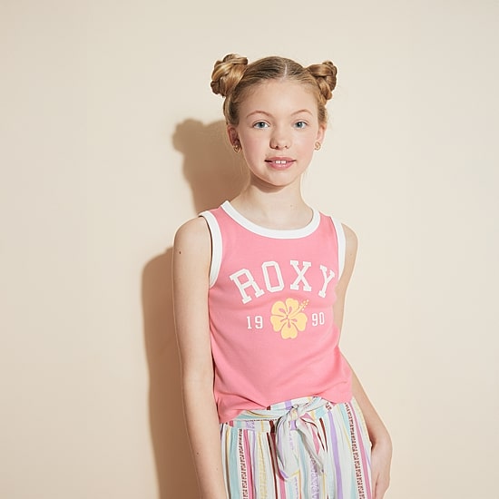 Roxy Big Kid Girls Crew Neck Sleeveless Tank Top