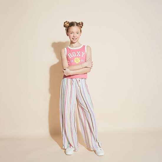 Roxy Big Kid Girls Crew Neck Sleeveless Tank Top