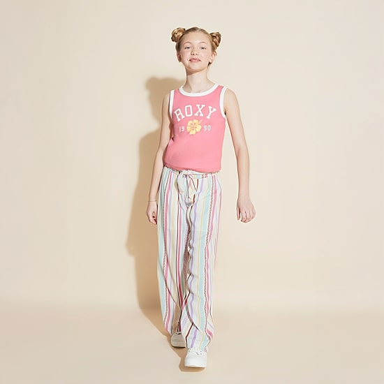 Roxy Big Kid Girls Crew Neck Sleeveless Tank Top