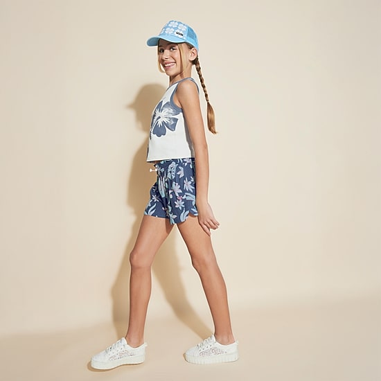Roxy Big Kid Girls Crew Neck Sleeveless Tank Top