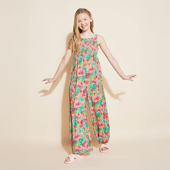 Roxy Big Kid Girls Square Neck Sleeveless Jumpsuit