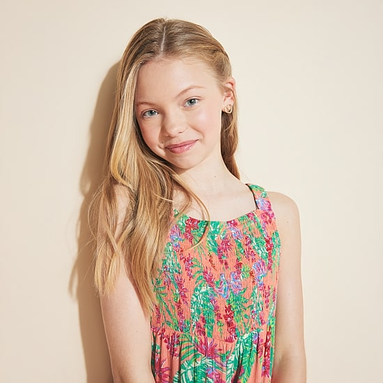 Roxy Big Kid Girls Square Neck Sleeveless Jumpsuit
