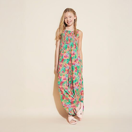 Roxy Big Kid Girls Square Neck Sleeveless Jumpsuit