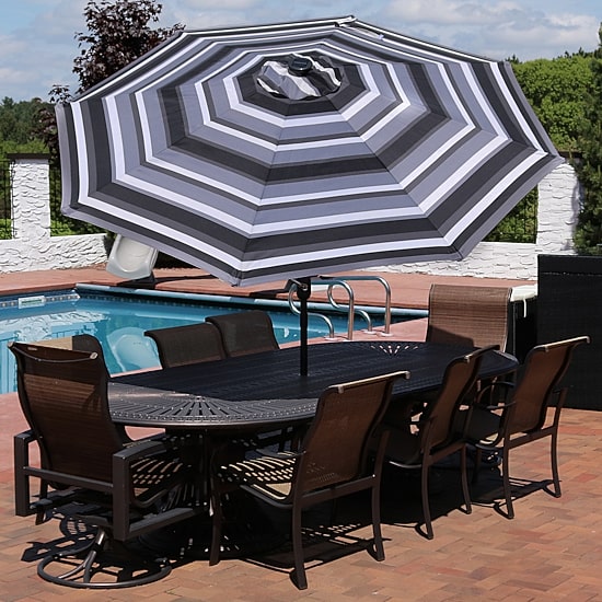 Sunnydaze® 9-Foot Patio Umbrella with Push Button Tilt
