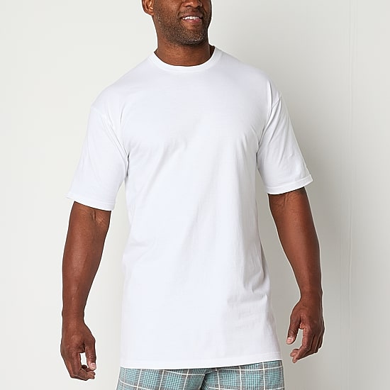 Stafford Heavyweight Mens 4 Pack Short Sleeve Crew Neck T-Shirt Extra Tall