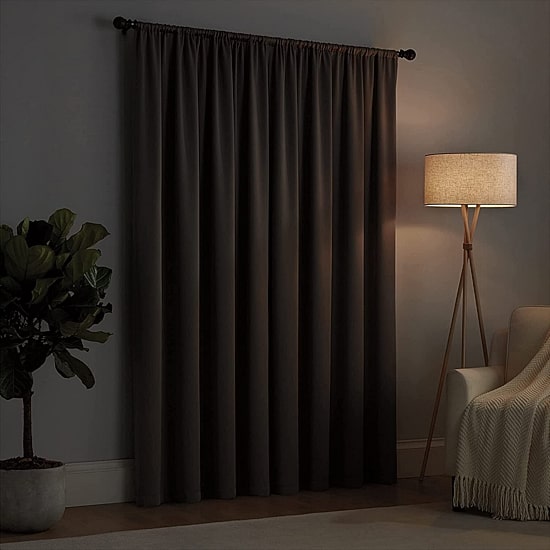Eclipse Thermapanel Rod Pocket Light-Filtering Single Curtain Panel