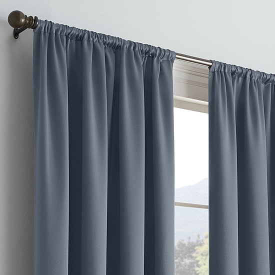 Eclipse Thermapanel Rod Pocket Light-Filtering Single Curtain Panel