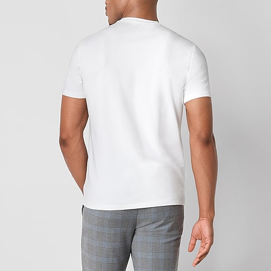 J. Ferrar Mens Crew Neck Short Sleeve Quick Dry T-Shirt