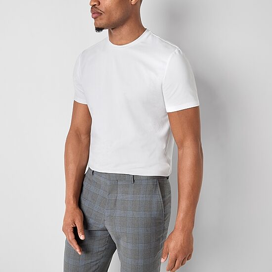 J. Ferrar Mens Crew Neck Short Sleeve Quick Dry T-Shirt