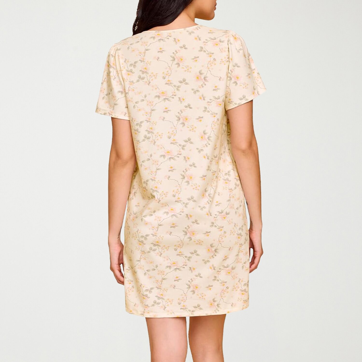 Ilusion Womens Short Sleeve Scoop Neck Nightshirt