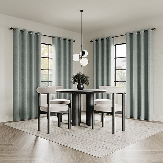 Indigo Road by Egypt Sherrod Sarasi Contrast Tweed Magnetic Closure Grommet Top 100% Blackout Single Curtain Panel
