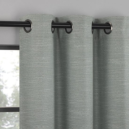 Indigo Road by Egypt Sherrod Sarasi Contrast Tweed Magnetic Closure Grommet Top 100% Blackout Single Curtain Panel