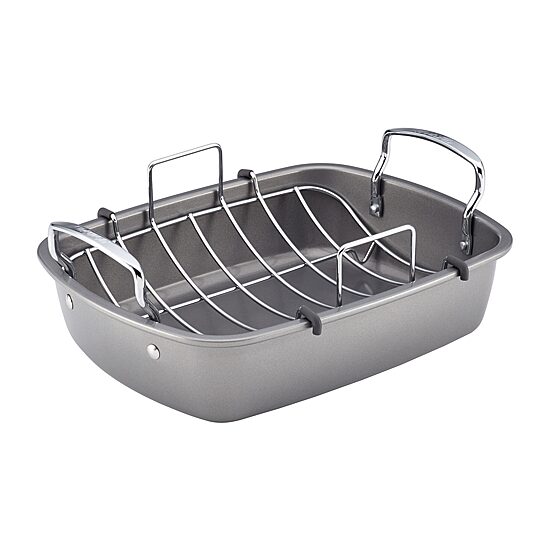 Circulon® Nonstick 17"x13" Roasting Pan with Rack