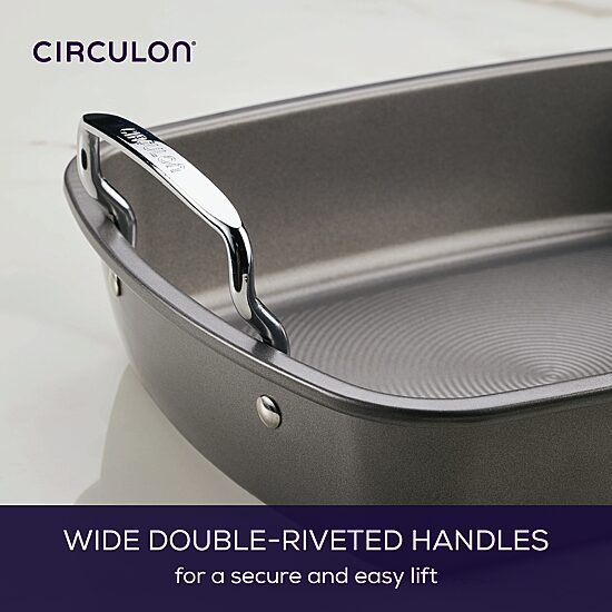 Circulon® Nonstick 17"x13" Roasting Pan with Rack