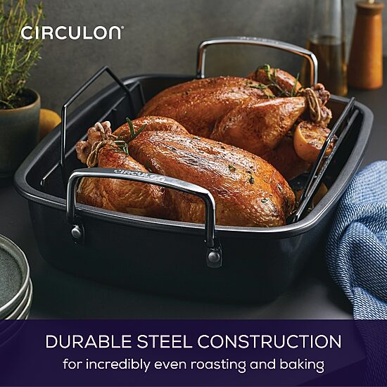 Circulon 17X13" Roaster with Rack