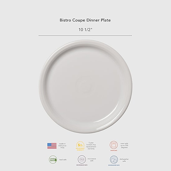 Fiesta Bistro Coupe Ceramic Dinner Plate