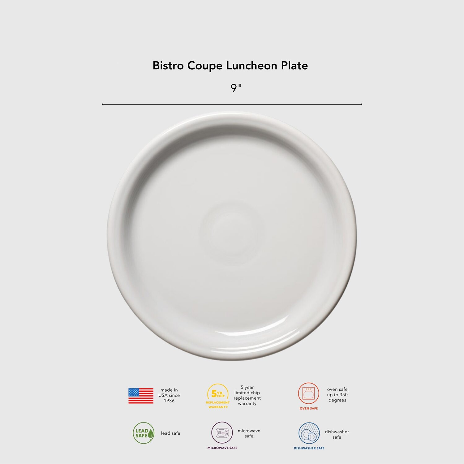 Fiesta Bistro Coupe China Luncheon Plate