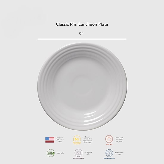Fiesta Classic Rim Luncheon Plate