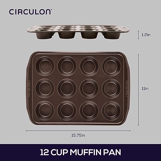 Circulon® Nonstick Bakeware 12-Cup Muffin