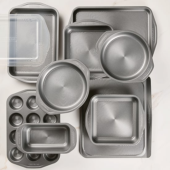 Circulon® Total Nonstick Bakeware, 10-Piece Set, Gray