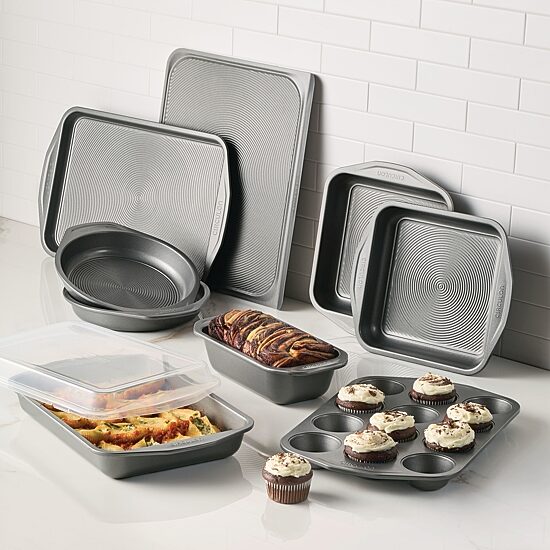 Circulon® Total Nonstick Bakeware, 10-Piece Set, Gray