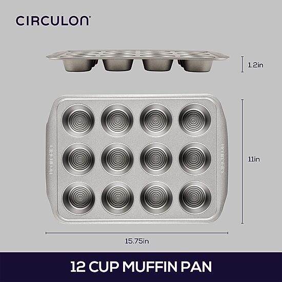 Circulon 12-Cup Non-Stick Muffin Pan
