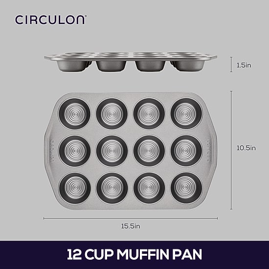 Circulon® 12-Cup Nonstick Muffin Pan