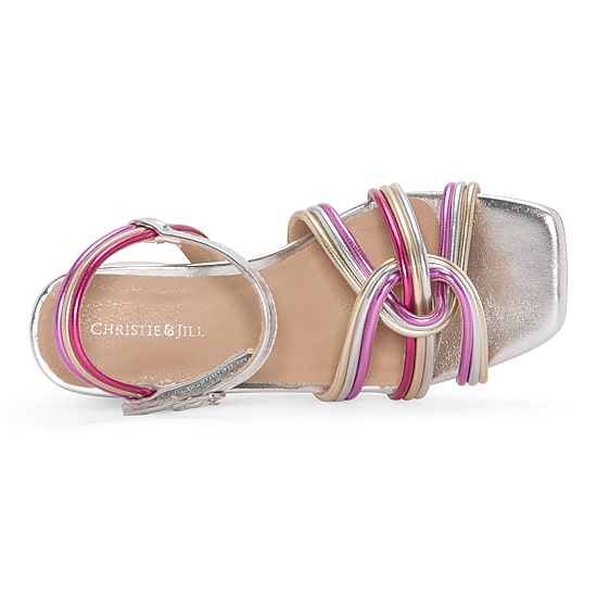 Christie & Jill Honor Little & Big Kid Girls Square Open Toe Block Heel Pumps