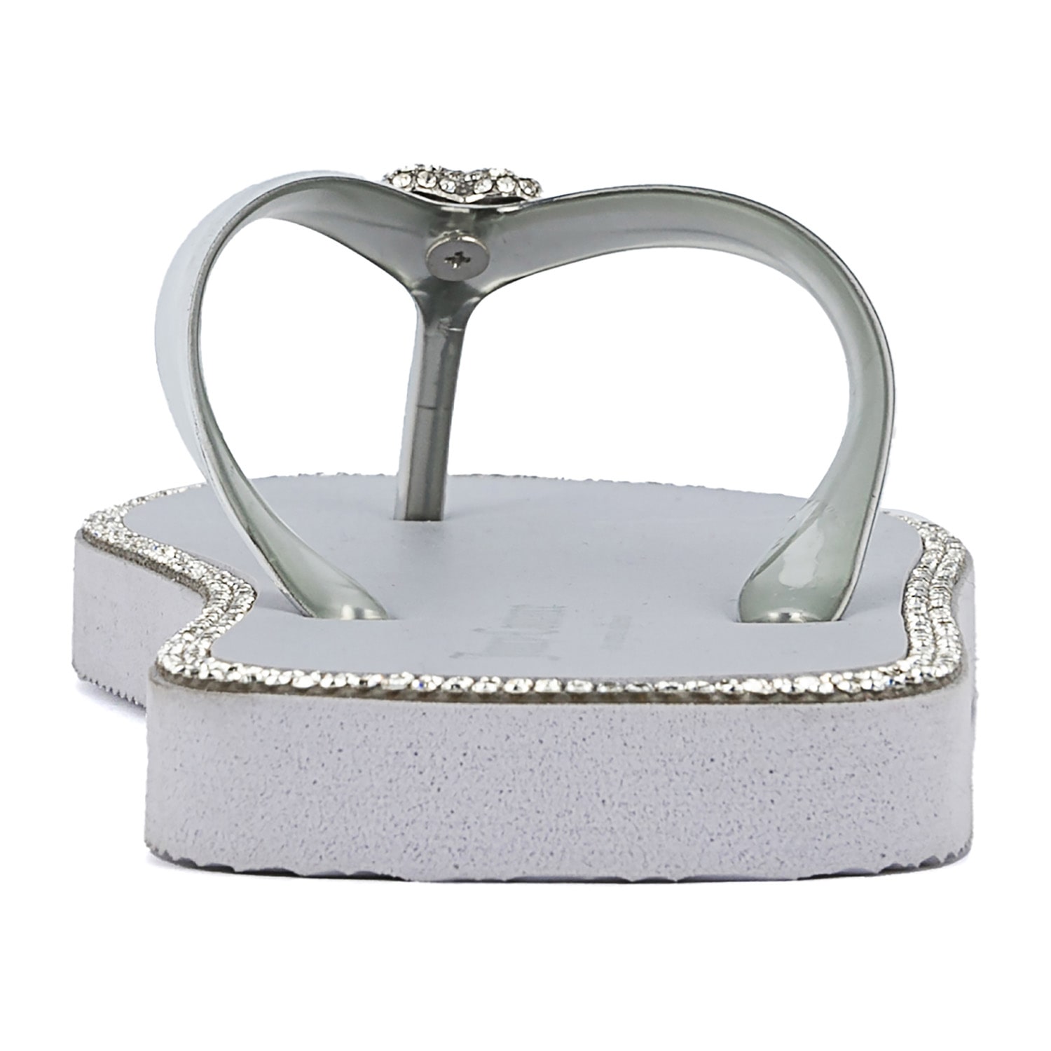 Juicy Couture Womens Bling Heart Flip-Flops