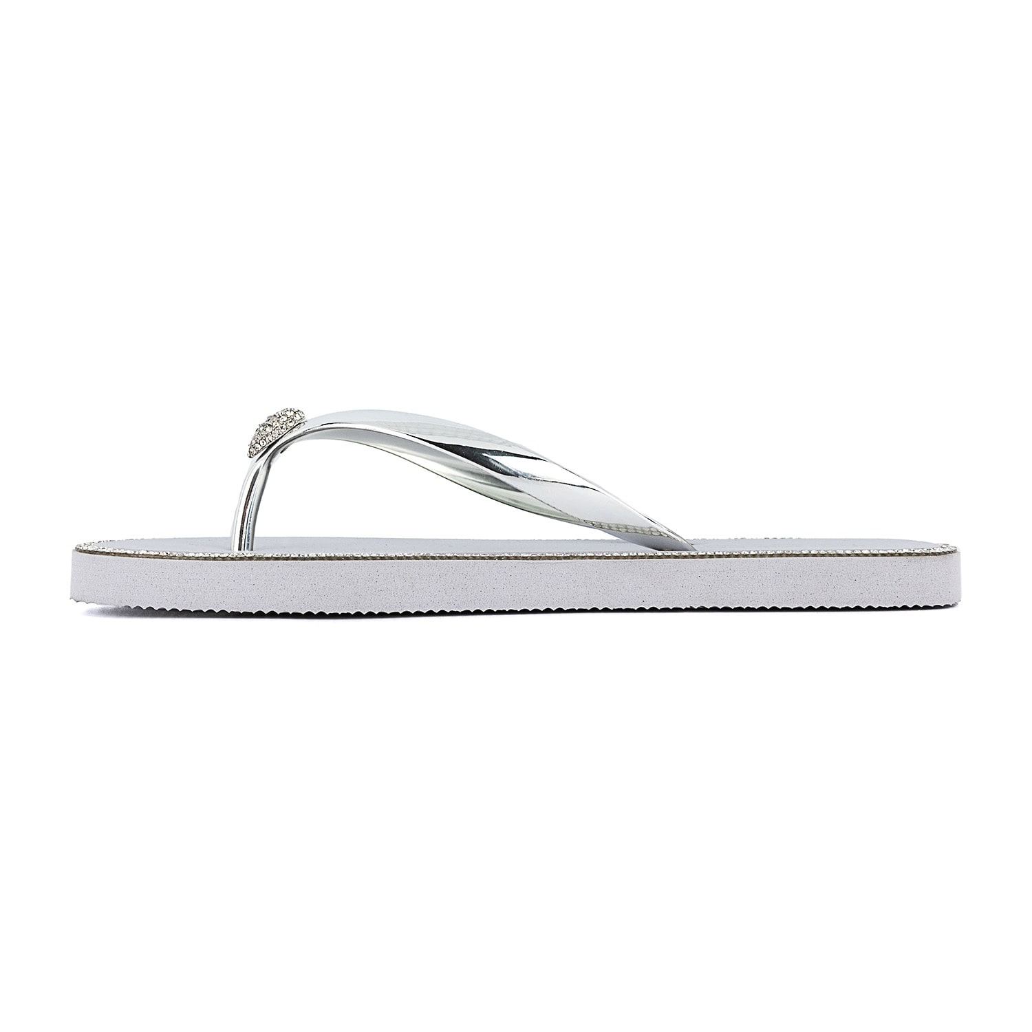 Juicy Couture Womens Bling Heart Flip-Flops