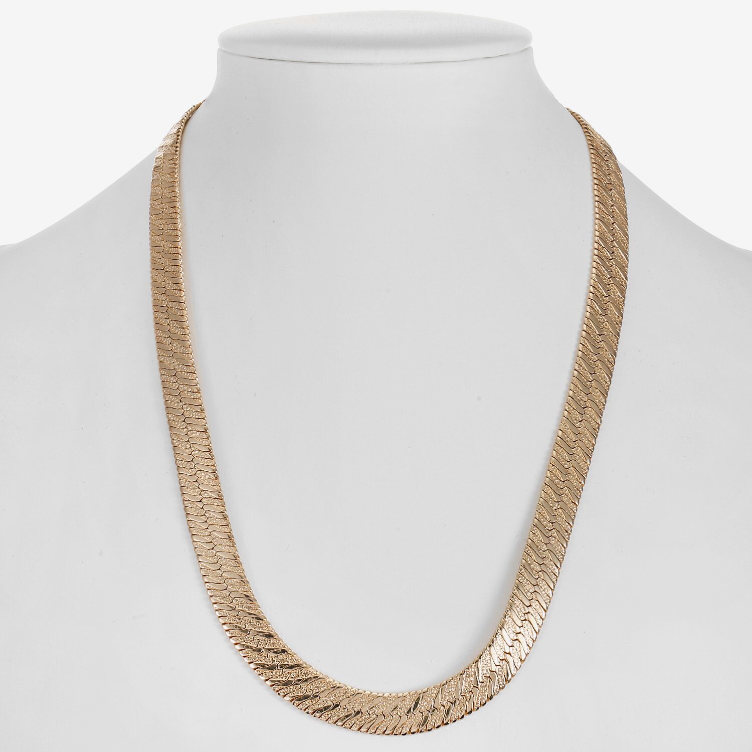 Monet Jewelry Womens Surgical Steel 18 Inch Herringbone Chain Necklace