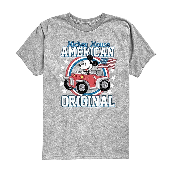 Disney Collection Toddler Boys Crew Neck Short Sleeve Regular Fit Mickey Mouse Graphic T-Shirt